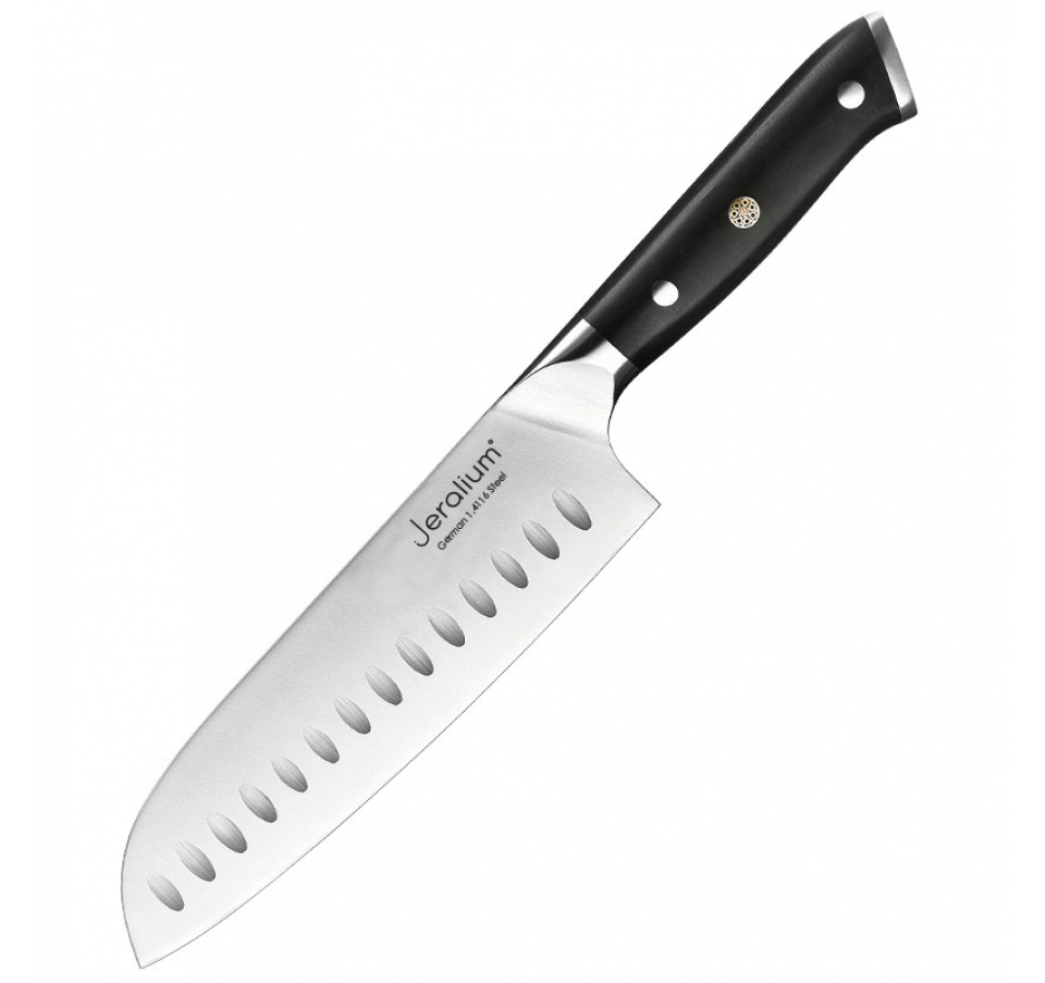 סכין סנטוקו עשויה פלדה גרמנית 1.4116 Jeralium